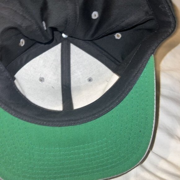 Yupoong Heavy Hitter Vintage Embroidered Trucker Baseball Hat Green Bill - Picture 7 of 7